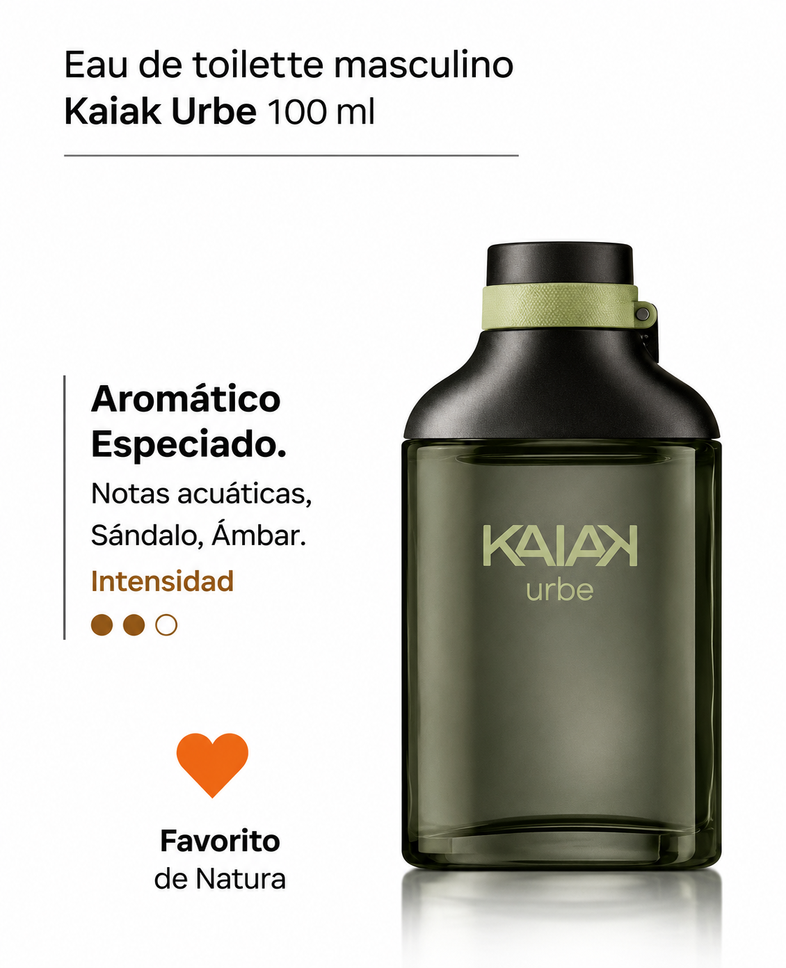 Kaiak Urbe Natura Eau de Toilette Masculino 100 ml