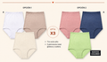 Pack x3 Panty Clásico Leonisa Tiro Alto en Algodón