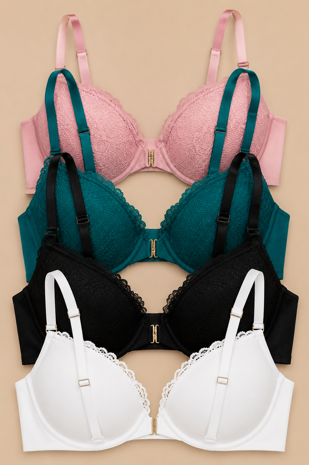 Brasier Sexy Wow Leonisa Escote Profundo con Broche Frontal