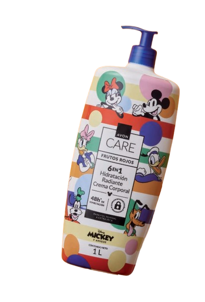 Crema Corporal Mickey y sus Amigos Disney 1.000 ml | Hidratación para toda la familia